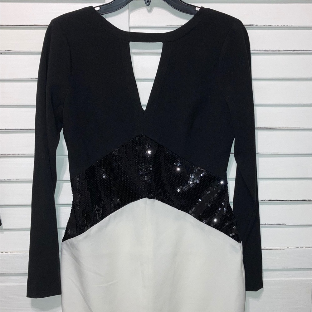 Cocktail dress with sequin detail